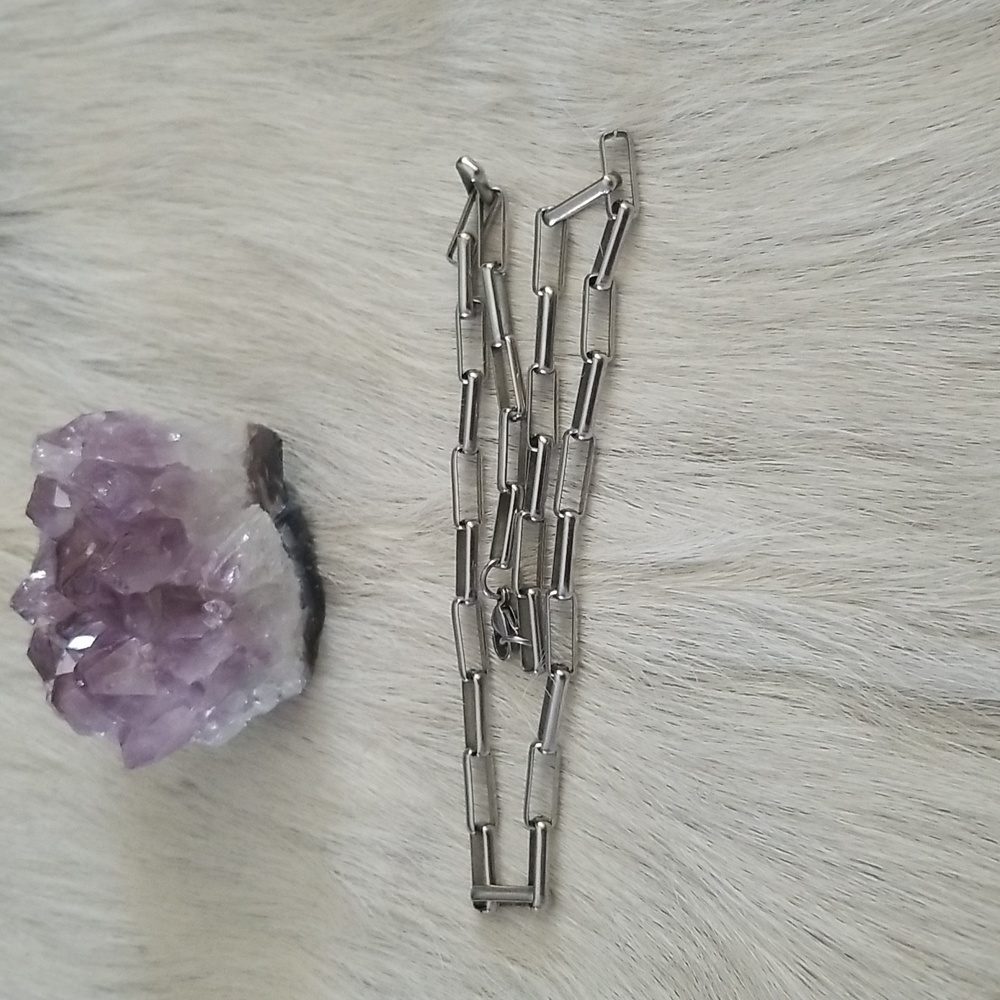 Square Paperclip Necklace - Picture 7 of 8